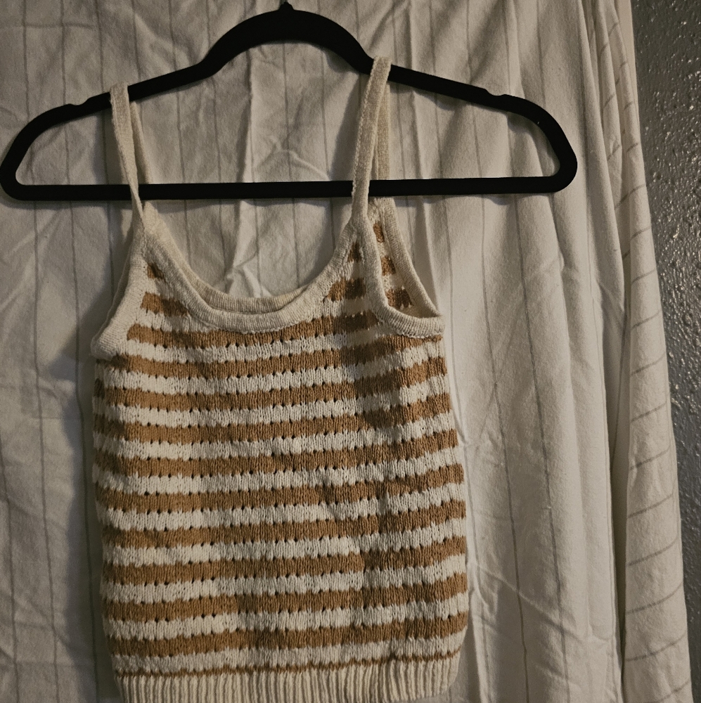 Striped Knit Tank Top - Picture 2 of 3